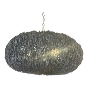 Wicker round design light