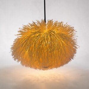 Handwoven Natural Wicker Light