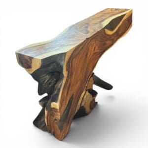 Black Design Live Edge Single Piece Console
