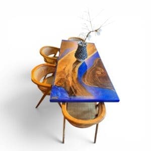 Blue Resin Table
