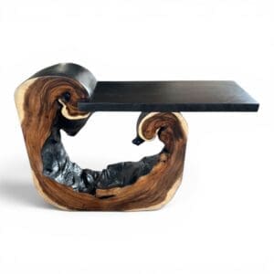 Black Design Live Edge Console