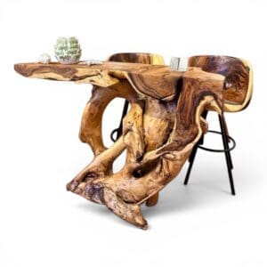 Live Edge Single Piece Bar Table.