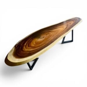 Surfboard design Acacia Wood Coffee Table