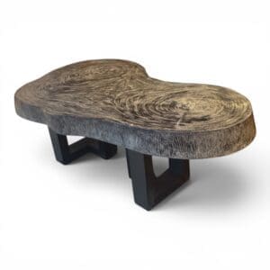 Live Edge Black Coffee Table